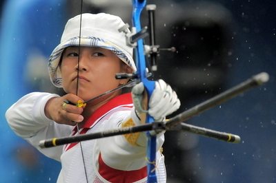 早川 アーチェリー・女子個人準々決勝敗退