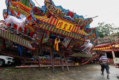 台風30号、台湾で1人死亡 500人超負傷