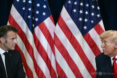 トランプ氏のノーベル平和賞受賞、ガザ紛争終結が絶対条件 マクロン氏