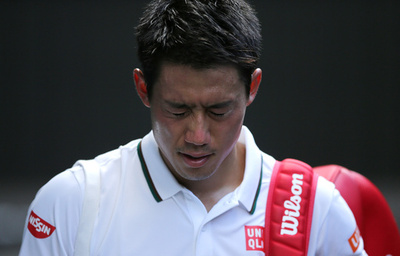 錦織は日本男子85年ぶり4強ならず、ジョコビッチに屈す ウィンブルドン