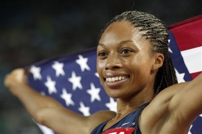 フェリックス 女子200メートルを制す