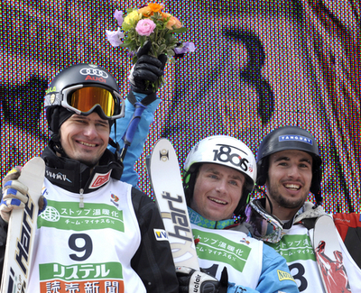 ディネンが男子モーグルで優勝 西は4位に、フリースタイルスキー世界選手権