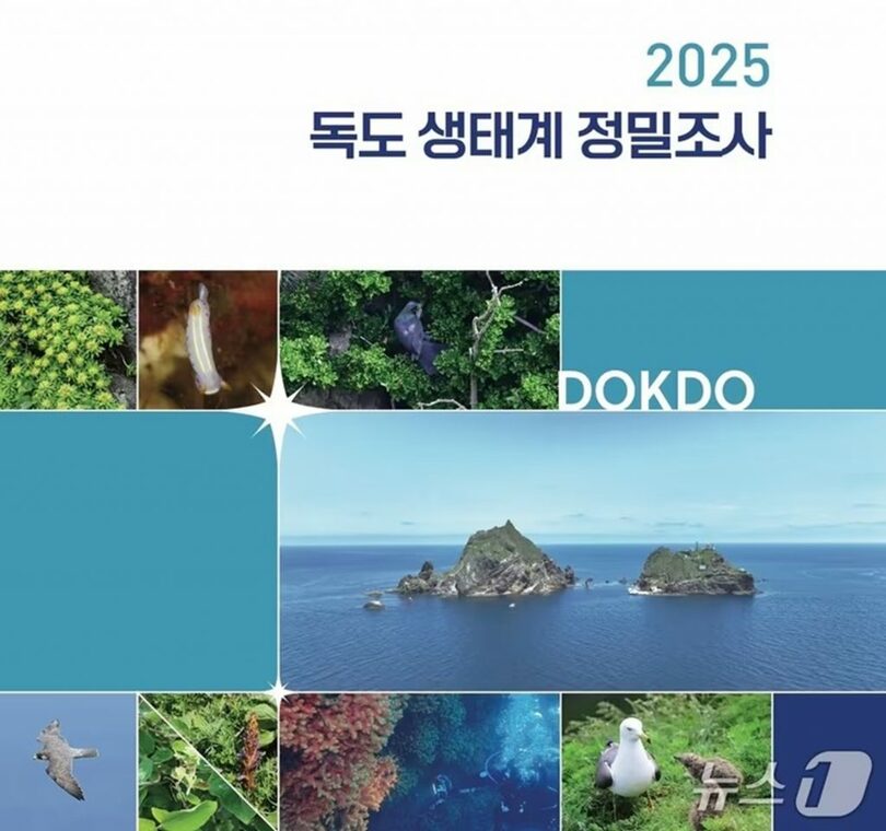 2025年に実施された「独島」の生態系精密調査＝国立生態院提供(c)news1