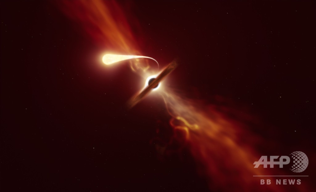 ブラックホールが星のみ込む「スパゲティ化現象」、欧州研究班が確認 ブラックホールが星のみ込む「スパゲティ化現象」、欧州研究班が確認
