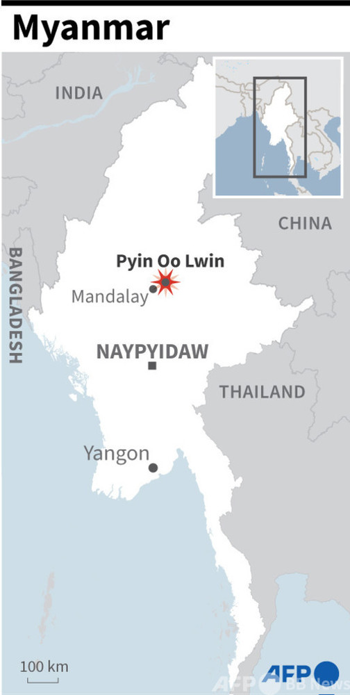 ミャンマー軍機が墜落、12人死亡