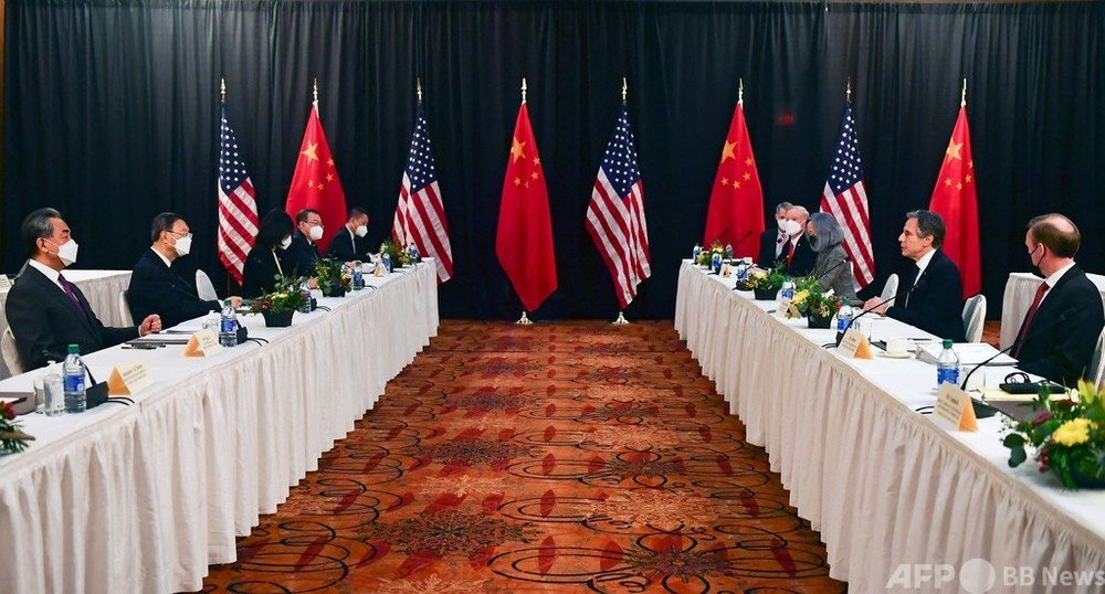 米「中国の行動は世界の安定脅かす」 米中外交トップ会談開始