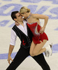 フィギュアスケート全米選手権（2013 Prudential U.S. Figure Skating Championships）は26日、米ネブラスカ（Nebraska）州オマハ（Omaha）にあるセンチュリーリンク・センター（CenturyLink Center）で行われ、ペア・フリースケート（FS）ではマリッサ・キャステリ（Marissa Castelli）/サイモン・シュナピア（Simon Shnapir）組が118.34点を獲得し、合計180.61点で優勝を決めた。

合計172.75点で2位に入ったアレクサ・シメカ（Alexa Scimeca）/クリス・クニーリム（Christopher Knierim）組（2013年1月26日撮影）。(c)AFP/Getty Images/Jonathan Daniel