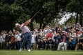 男子ゴルフ米国ツアー、ZOZOチャンピオンシップ2日目。ティーショットを打つザンダー・シャウフェレ（2022年10月14日撮影）。(c)Yuichi YAMAZAKI / AFP