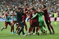UEFAスーパーカップ、リバプール対チェルシー。優勝を喜ぶリバプールの選手（2019年8月14日撮影）。(c)OZAN KOSE / AFP