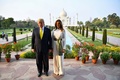 インド・アグラのタージマハルを訪れたドナルド・トランプ米大統領夫妻（2020年2月24日撮影）。(c)Mandel NGAN / AFP