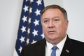 訪問先のスイス・ベリンツォーナで記者会見するマイク・ポンペオ米国務長官（2019年6月2日撮影）。(c)Fabrice COFFRINI / AFP