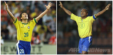 伝説の2トップ、ロマーリオとベベットが対抗陣営に ブラジルW杯 写真1