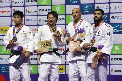 阿部一二三が男子66キロ級連覇 4度目の優勝 世界柔道