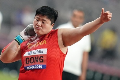 世界陸上ドーハ大会の女子砲丸投げで中国選手が金