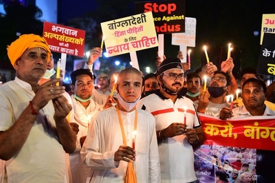 インドでモスク襲撃相次ぐ、バングラでのヒンズー教徒攻撃への報復か