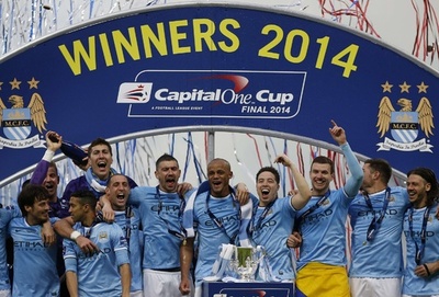 マンC、逆転でサンダーランド下しキャピタル・ワン・カップ制覇