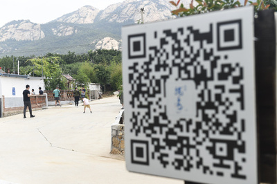 QRコードが村の案内係　山東
