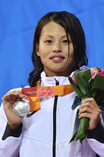 清水が女子400m個人メドレーで銀、アジア大会