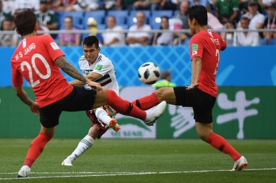 【写真特集】ロシアW杯グループF、韓国対メキシコ