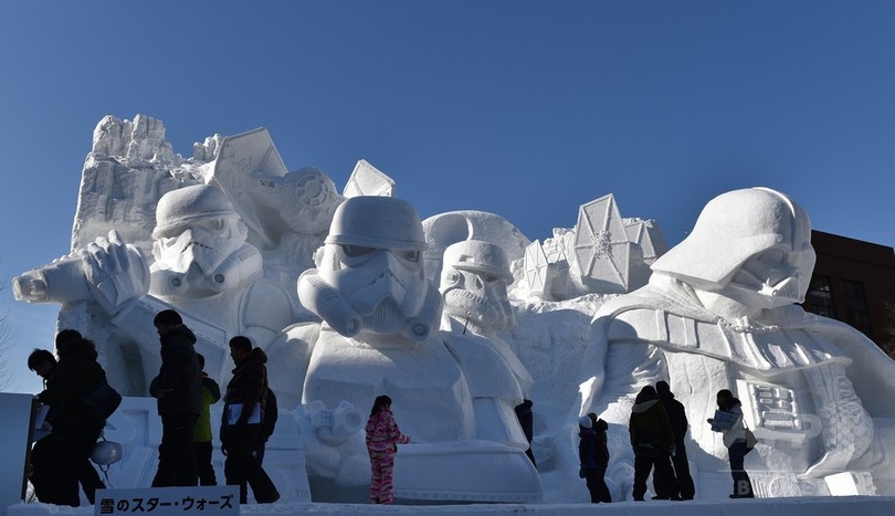 さっぽろ雪まつり開幕 スター ウォーズ の大雪像も 写真21枚 国際ニュース Afpbb News