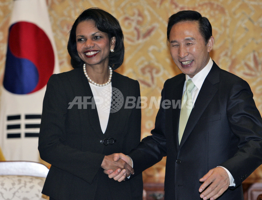 ライス米国務長官に韓国名をプレゼント? ライス米国務長官に韓国名をプレゼント?