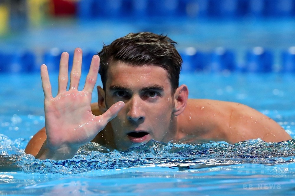 フェルプスが通算5度目の五輪出場へ、米競泳男子では初 写真4枚 国際