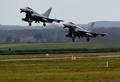 ドイツ空軍のユーロファイター。同国ケルン近郊で（2016年3月21日撮影、資料写真）。(c)PATRIK STOLLARZ / AFP