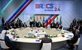 ロシア中部カザンで、新興5か国（BRICS）首脳会議に臨む首脳ら（2024年10月23日撮影）。(c)Alexander NEMENOV / POOL / AFP