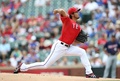 14MLB、テキサス・レンジャーズ（Texas Rangers）対ミネソタ・ツインズ（Minnesota Twins）。先発登板するダルビッシュ有（Yu Darvish、2014年6月28日撮影）。(c)AFP/Getty Images/Rick Yeatts