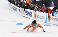 ノルディックスキー世界選手権、クロスカントリー男子10キロクラシカル予選。転倒するベネズエラのエイドリアン・ソラーノ（2017年2月22日撮影）。(c)AFP/Jonathan NACKSTRAND