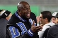 24MLB、ワールドシリーズ（7回戦制）、ニューヨーク・ヤンキース対ロサンゼルス・ドジャース。元米プロバスケットボール協会（NBA）選手で、ロサンゼルス・ドジャース共同オーナーのマジック・ジョンソン氏（2024年10月30日撮影）。(c)Elsa/Getty Images/AFP