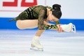 フィギュアスケート世界選手権、女子シングル・ショートプログラム（SP）。演技に臨む吉田陽菜（2024年3月20日撮影）。(c)Geoff Robins / AFP