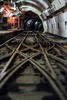 英ロンドン地下を走る郵便鉄道のトンネル（2016年2月4日撮影）。(c)AFP/CHRIS RATCLIFFE