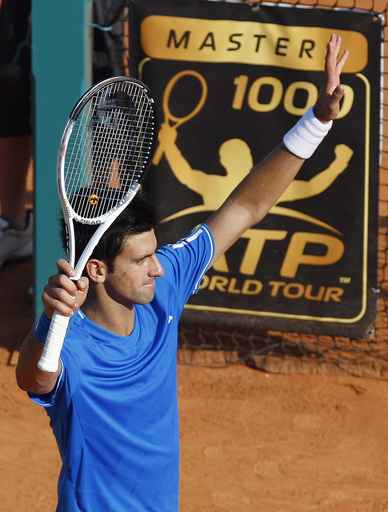 ジョコビッチがエルナンデスに快勝し3回戦進出、モンテカルロ・マスターズ