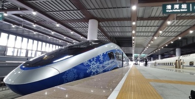 高速列車に5Gスタジオ 北京冬季五輪の魅力をリアルタイムに発信