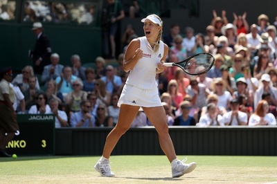 ケルバーがウィンブルドン決勝進出、セレーナと2年ぶり再戦へ