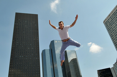 晴れた日は、トランポリンで大空へ！