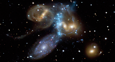 米NASA、「ステファンの5つ子」画像を公開