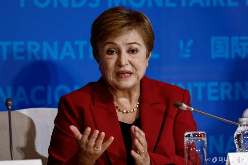 国際通貨基金（IMF）のクリスタリナ・ゲオルギエワ(c)Reuters/news1