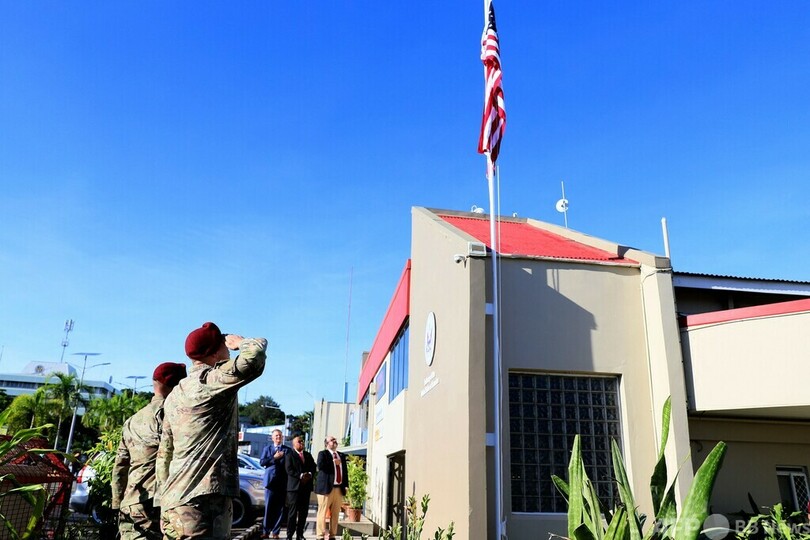 ソロモン諸島の米大使館、30年ぶりに再開 中国に対抗