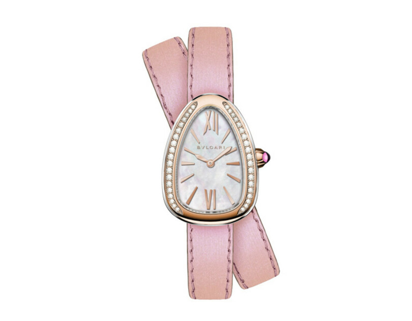 日本限定ピンクストラップ、「ブルガリ」アイコニックなブレスレットウオッチ