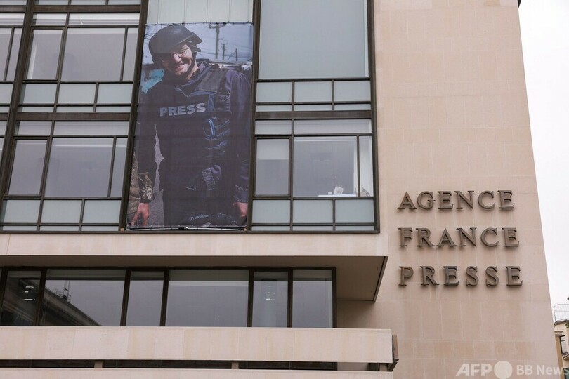 ウクライナで死亡のAFP記者に最高勲章 仏