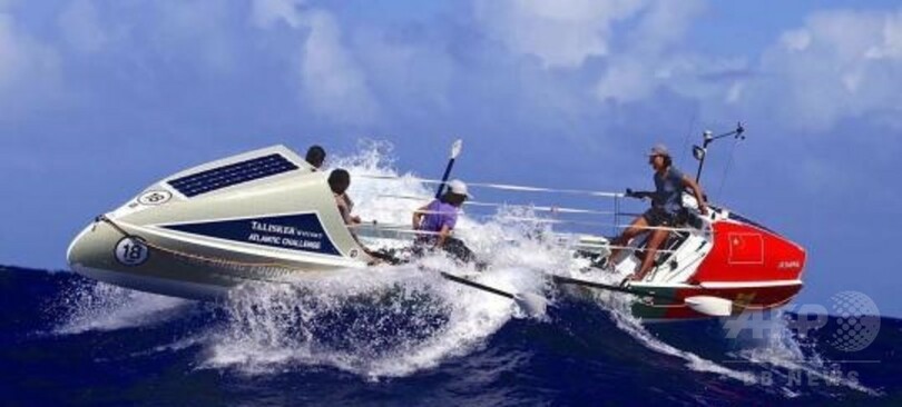 手こぎボートで大西洋横断　中国の女子大生が世界記録塗り替える