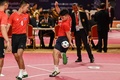 第32回東南アジア競技大会、チンロンの競技に臨むラオスの選手（2023年5月6日撮影）。(c)NHAC NGUYEN/ AFP