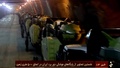 イラン国営放送が放送した、地下深くのトンネル基地に格納されたミサイル発射装置とされる映像の一場面（2015年10月14日撮影）。(c)AFP/IRINN