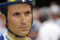 第92回ジロ・デ・イタリア（%%2009 Giro d&apos;Italia%%）第7ステージ（インスブルックからキアヴェンナ、244キロメートル）。チームコロンビア-ハイロード（%%Team Columbia-High Road%%）のエドヴァルド・ボアッソン（%%Edvald Boasson Hagen%%、ノルウェー）が、5時間56分53秒を記録してステージ優勝を飾った。写真は5時間57分33秒を記録してステージを60位で終えたリクイガス（%%Liquigas%%）のイヴァン・バッソ（%%Ivan Basso%%）。（2009年5月15日撮影）(c)AFP/DAMIEN MEYER