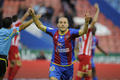 スペイン1部リーグ第14節、レバンテ（Levante）対スポルティング・デ・ヒホン（Real Sporting de Gijon）。後半1分にチームの2点目となるゴールを喜ぶレバンテのフアンル・ゴメス（Juanlu Gomez、2011年11月27日撮影）。(c)AFP/JOSE JORDAN