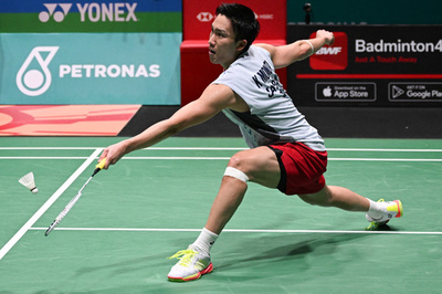 桃田は常山に敗れ2回戦敗退 マレーシア・マスターズ