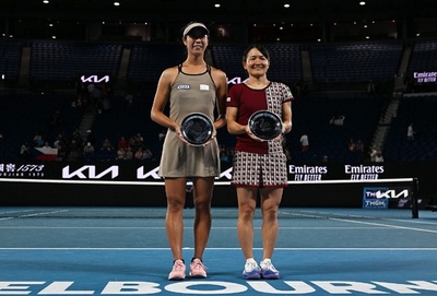 青山/柴原組は準優勝 全豪OP女子ダブルス、チェコ組が連覇