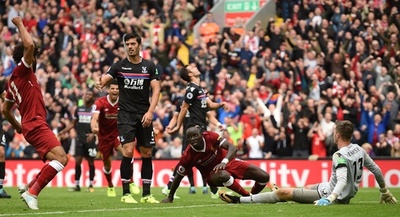 リバプールが今季初白星、クリスタルパレスに辛勝